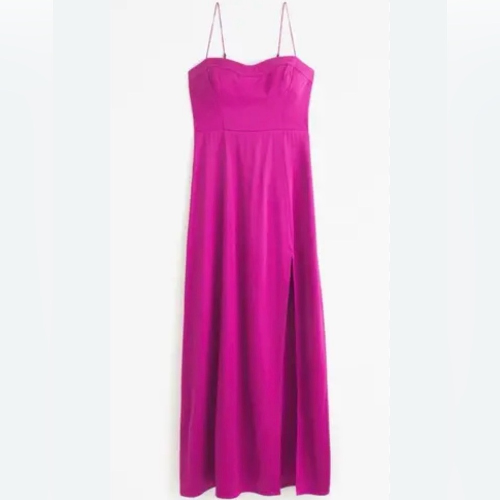Abercrombie & Fitch Fuchsia Strapless Maxi Dress
